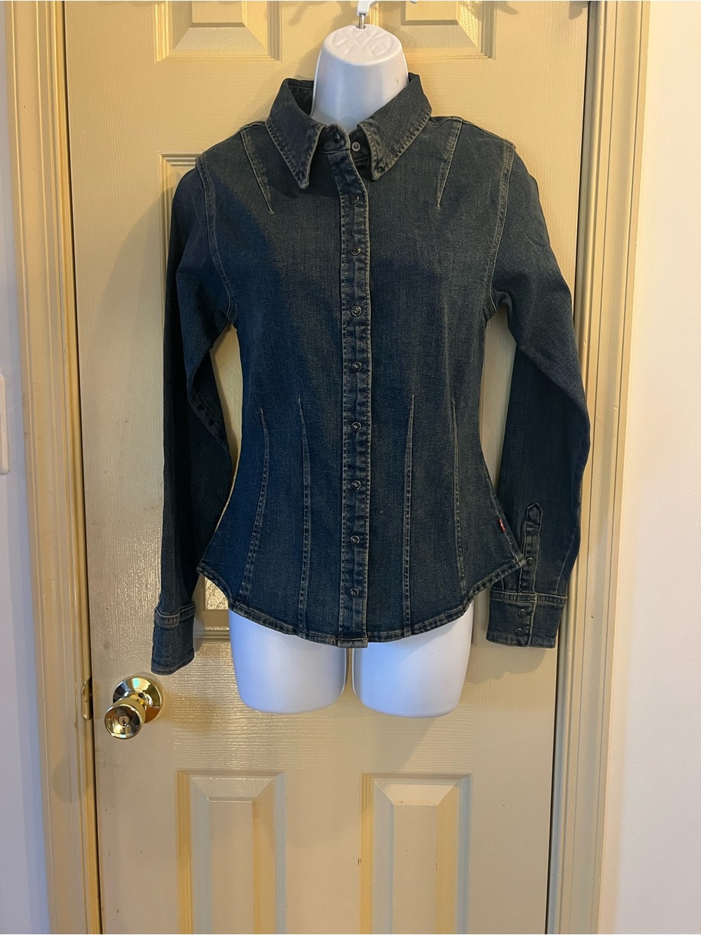 Levi's Dark Indigo Denim Button-Down Shirt